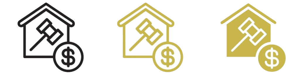 property real estate auction icon
