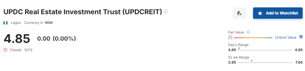 UPDC Real Estate Investment Trust UPDCREIT