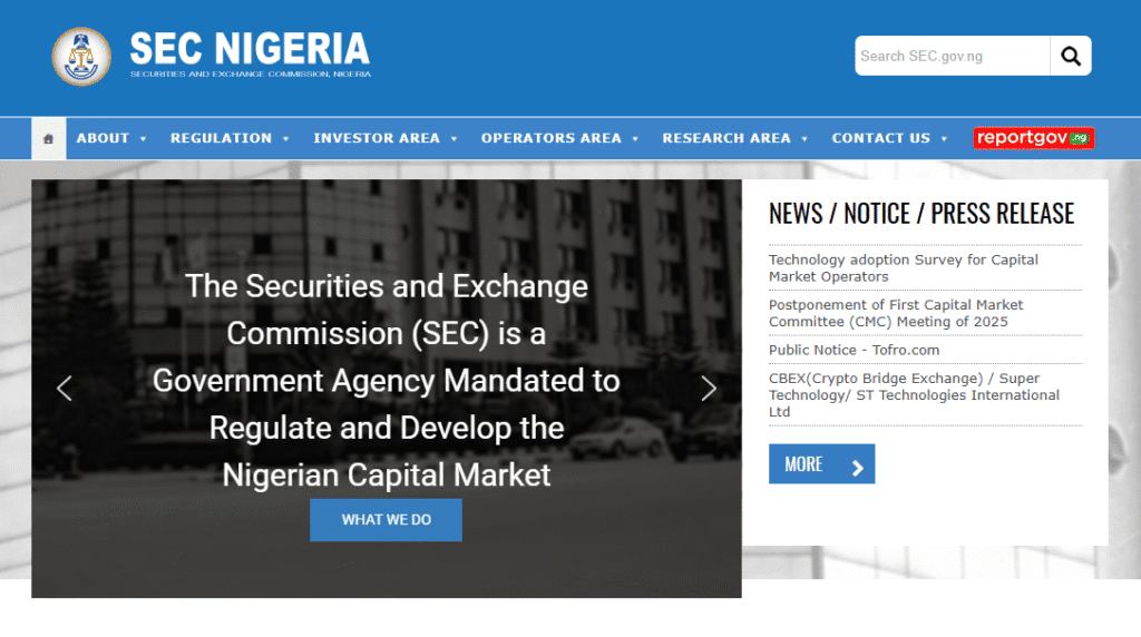 The Securities and Exchange Commission SEC Homepage Website