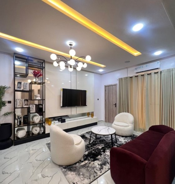 FURNISHED 2 BEDROOM SHORTLET APARTMENT 2nd floor Location Ajah Lagos Rent 90k per day Rent 2m monthly Features 24 Hours Electricity 24 Hours Security Fitted Kitchen AC Swimming pool 01